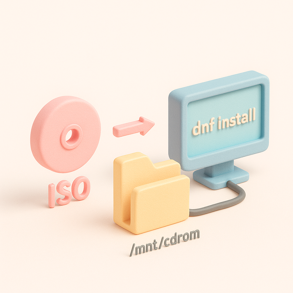【RHEL9】オフライン環境でISO（CD/DVD）リポジトリを使ってdnfでパッケージをインストールする